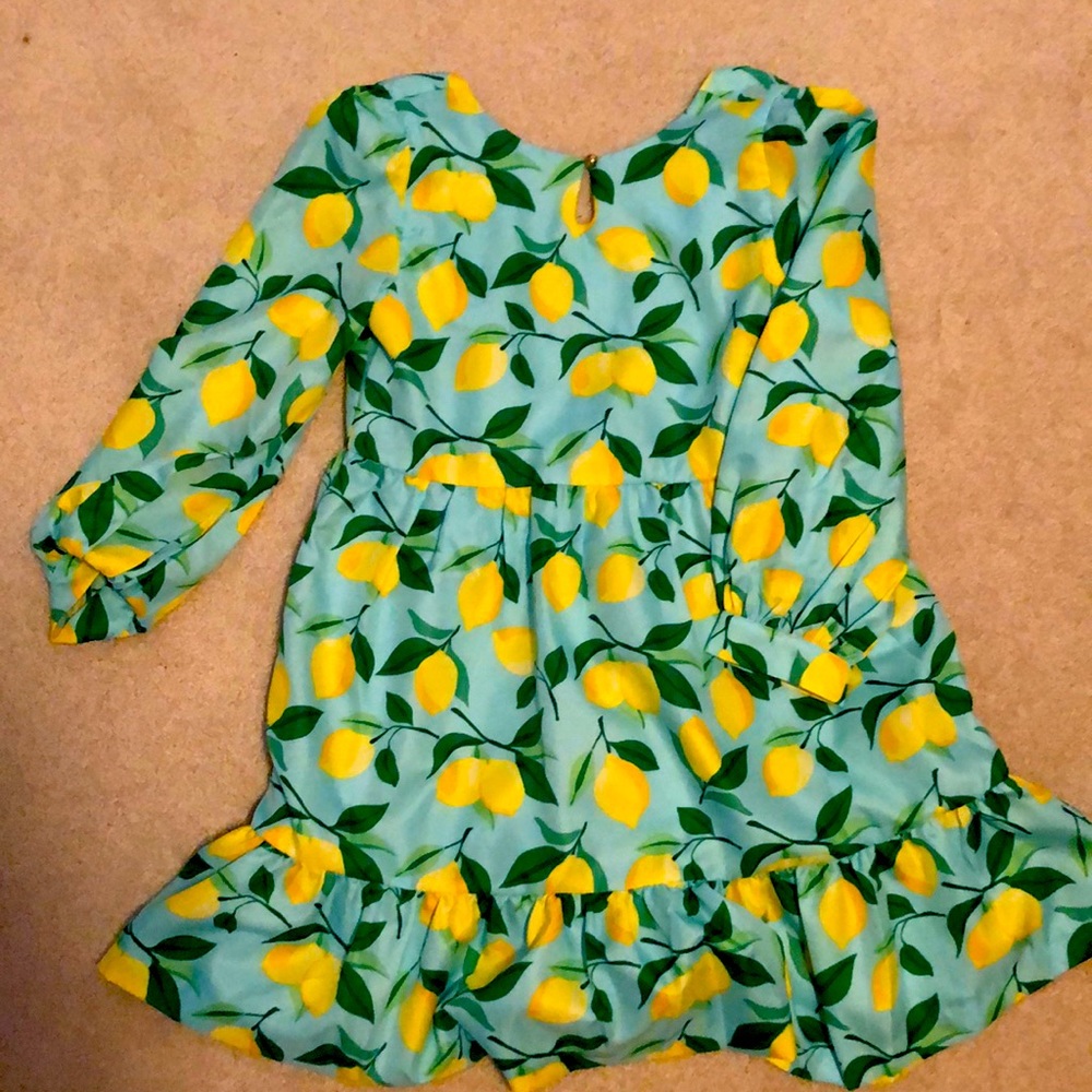 Janie and Jack Lemon Print Dress